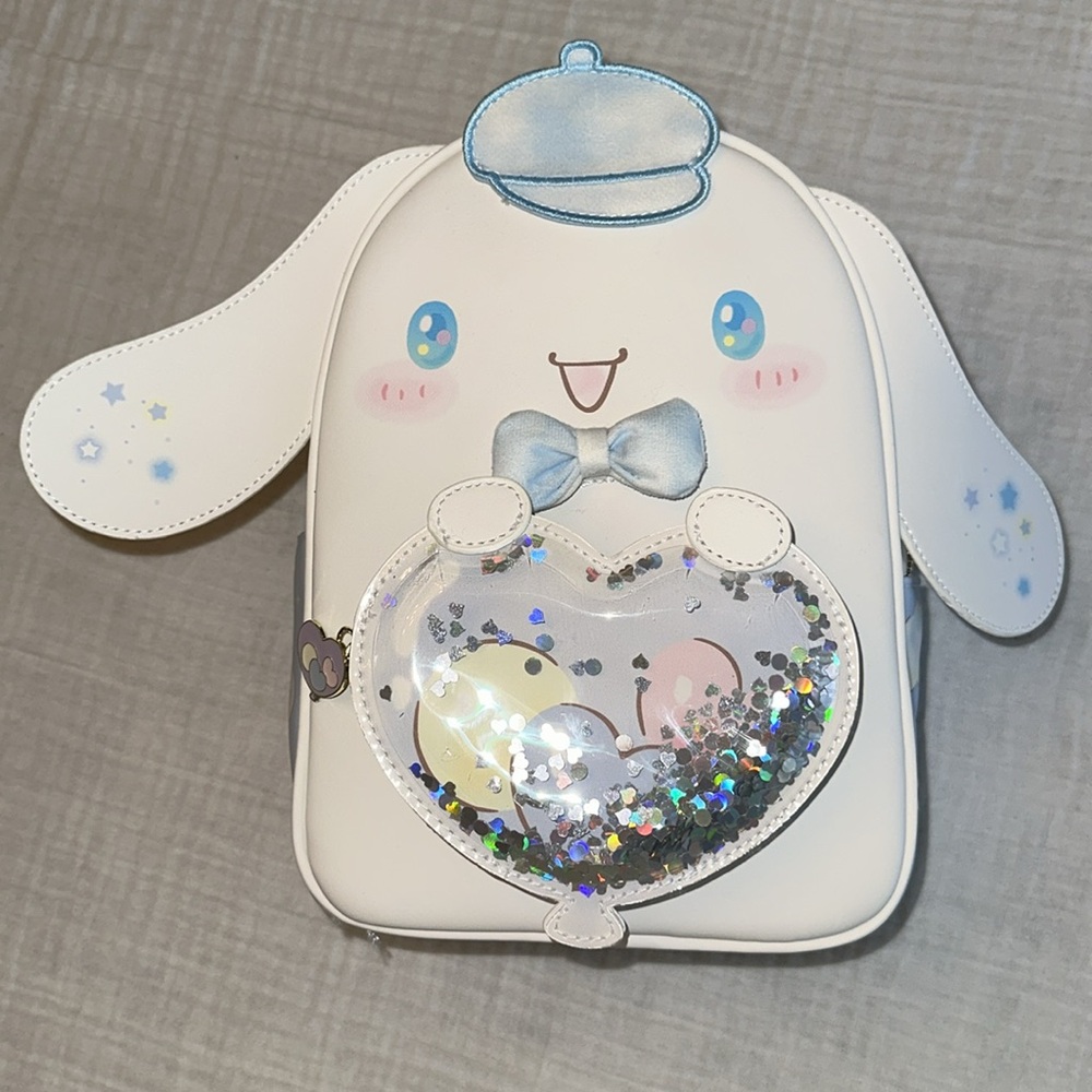 NWT Her Universe Cinnamoroll Balloon Mini Backpack with Sequins - Picture 4 of 16